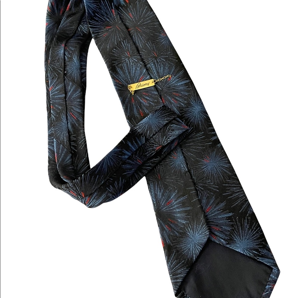 BRIONI Men’s tie 100% silk tie from Italy - Picture 9 of 10
